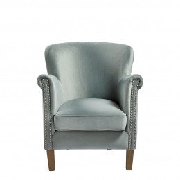 Fauteuil CLAUDE velours sauge