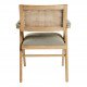Fauteuil COLBY haut beige