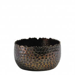 TEYRAN oxidized brass tealight holder - Small size