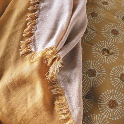 Plaid LÉA lin - Safran