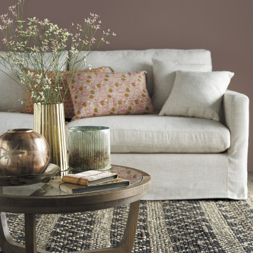 Mirage Round Matte Rose Gold Vase