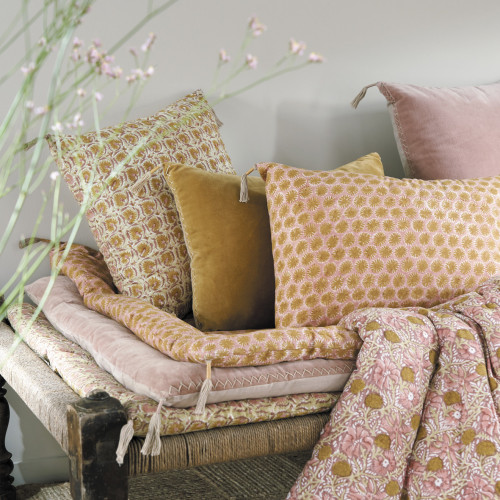 FLORA Cotton Futon - 180 x 80 cm - Pink