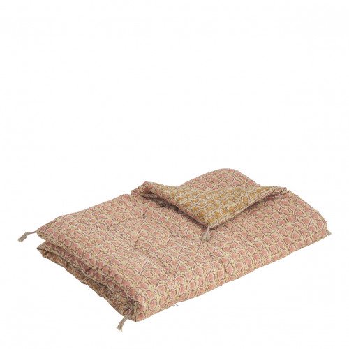 Futon FLORA coton - 180 x 80 cm - Rose