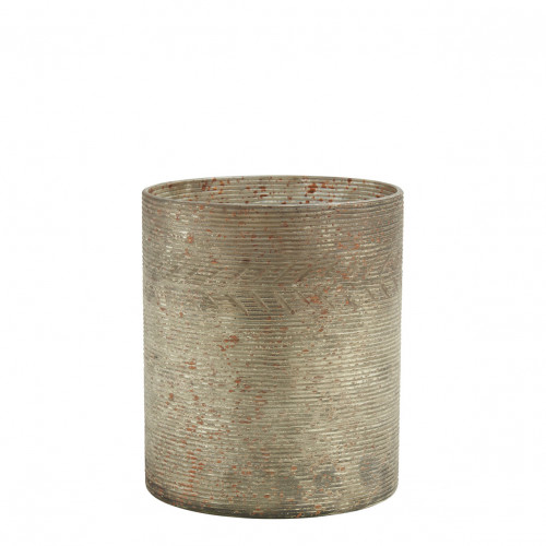 Eden Antique Matte Gold Candle Holder Vase