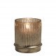Photophore vase Strié doré