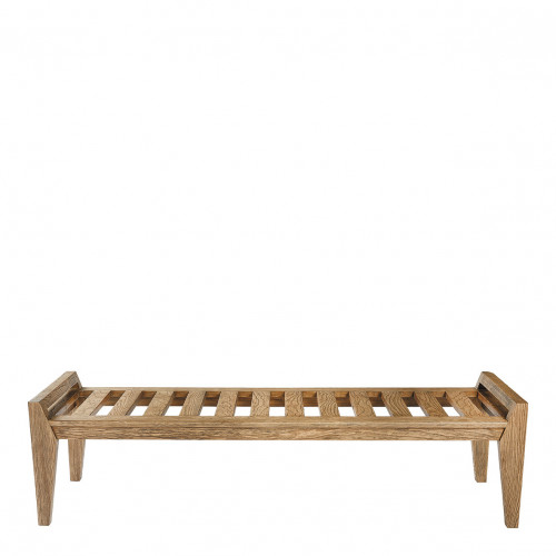 PAUL Bench with beige linen blend mattress