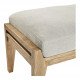 Banc PAUL et matelas en lin mélangé beige
