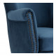 Fauteuil CLAUDE bleu de minuit