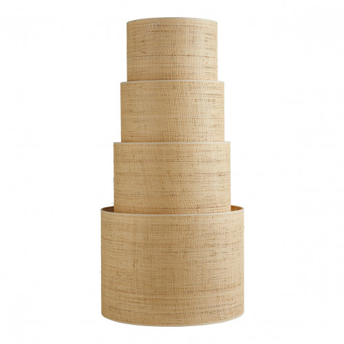 Tall raffia lampshade - ⌀ 45 cm