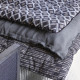 Futon LEA lin - Gris