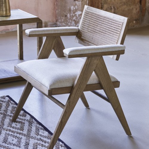 Fauteuil COLBY haut écru