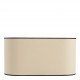 Abat-jour - Beige bordé noir - 48 x 23 cm