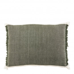 Coussin ASTRID coton et lin - Sauge