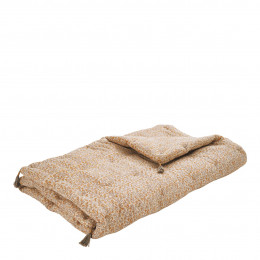 Futon IRIS gaze de coton - Safran