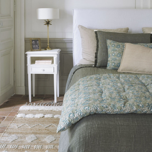 ARNAUD antique white bedside table