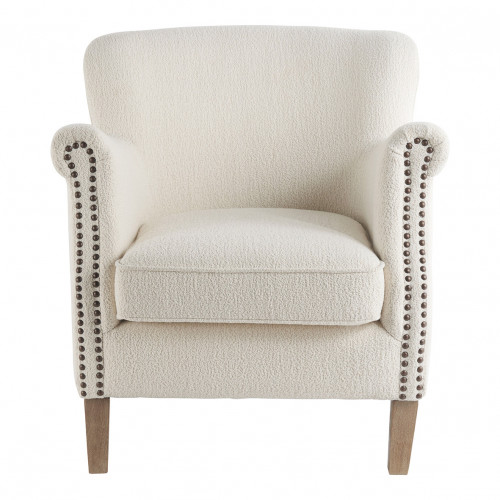 CLAUDE Armchair in Boucle - Cream