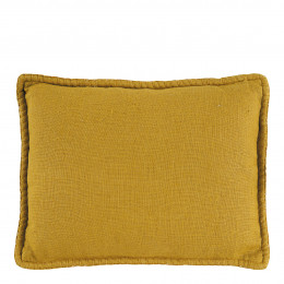 LOUISE Linen Cushion - Saffron