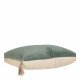 Coussin MATTÉO velours et lin - Céladon