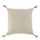 Coussin MATTÉO velours et lin - Bronze