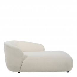LISETTE bouclé chaise longue - Cream