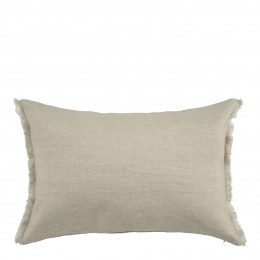 Housse de coussin CHLOÉ en lin lavé - Naturel - 60 x 40 cm