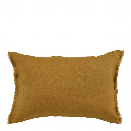 CHLOÉ Cushion Cover in Washed Linen - Saffron - 60 x 40 cm