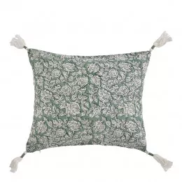Housse de coussin ÉDEN en coton - Céladon - 30 x 40 cm