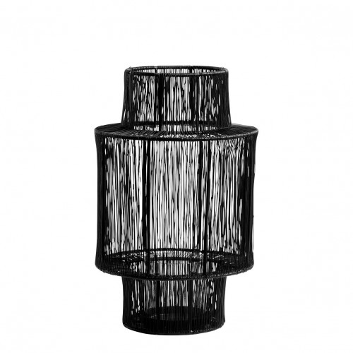 ARIANE Black Metal Lantern - Small Size - H. 36 cm