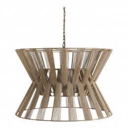 AVA Woven Jute Pendant Light