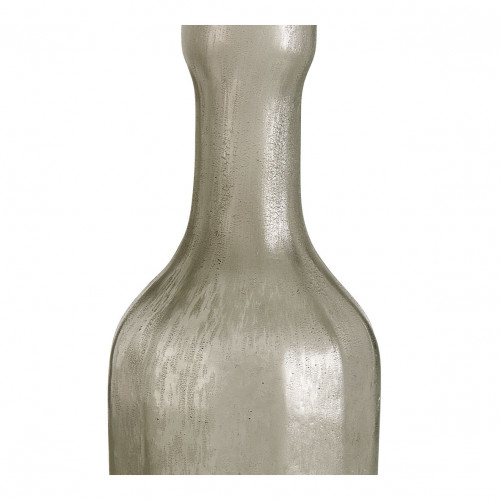 Vase OCTAVE en verre givré gris