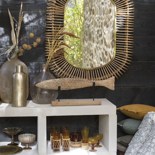 ÉLIAS Vase in Golden Metal - Large Size - H. 35 cm