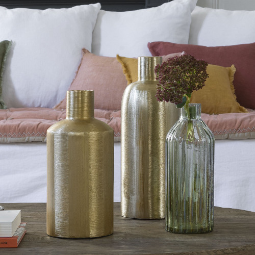 Frosted Glass Vase - Moss