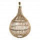 Pied de lampe ROMANE en rotin