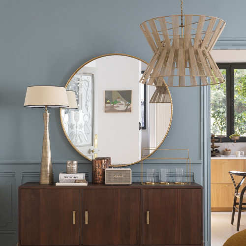 AVA Woven Jute Pendant Light