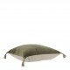 Housse de coussin MATTÉO en velours de coton et lin - Kaki - 60 x 40 cm