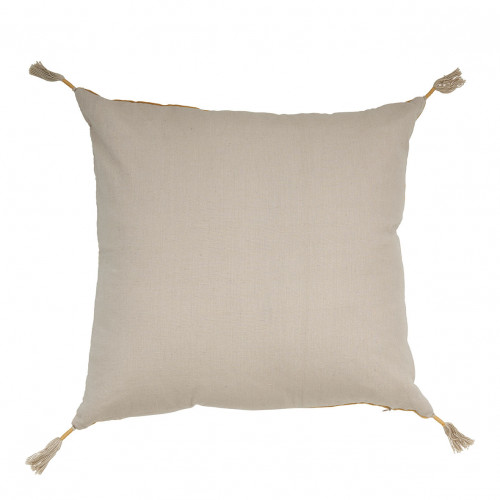 MATTÉO cushion cover in cotton velvet and linen - Taupe - 50 x 50 cm