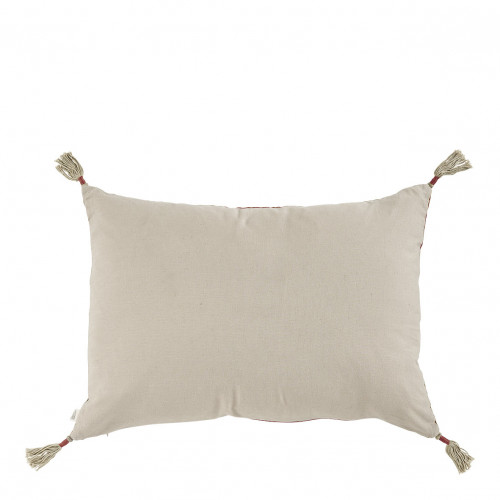 Housse de coussin MATTÉO en velours de coton et lin - Terracotta - 30 x 40 cm