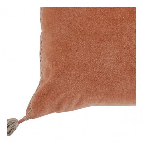 MATTÉO Cushion Cover in Cotton Velvet and Linen - Blush - 30 x 40 cm