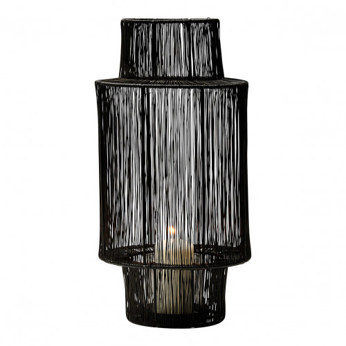 ARIANE Black Metal Lantern - Large Size - H. 45 cm