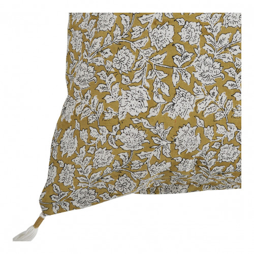 Housse de coussin ÉDEN en coton - Safran - 50 x 50 cm