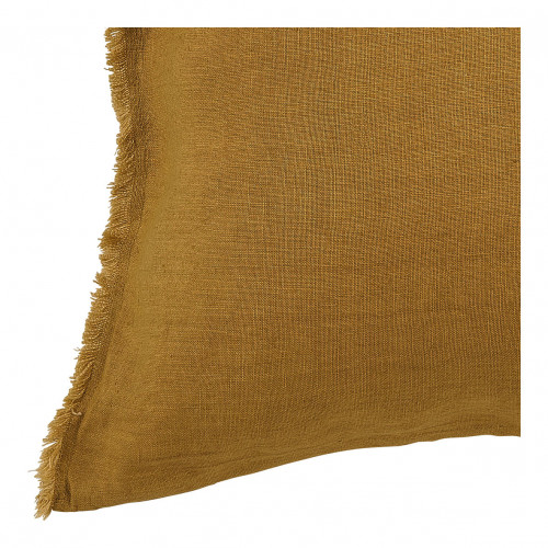 Housse de coussin CHLOÉ en lin lavé - Safran - 60 x 40 cm