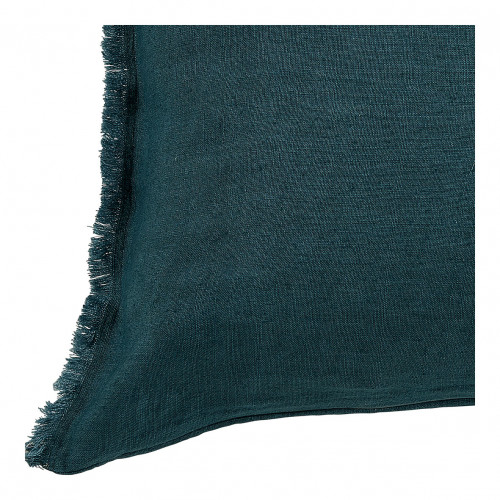 CHLOÉ Cushion Cover in Washed Linen - Petrol Blue - 60 x 40 cm