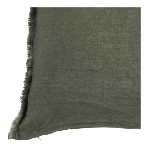 CHLOÉ Cushion Cover in Washed Linen - Khaki - 50 x 50 cm