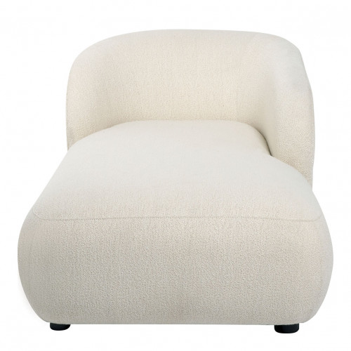LISETTE bouclé chaise longue - Cream