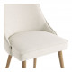 Chaise MARCUS en bouclette - Crème