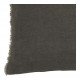Housse de coussin CHLOÉ en lin lavé - Gris charbon - 50 x 50 cm