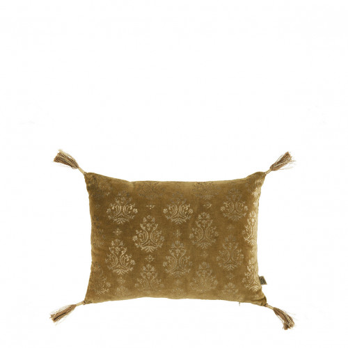 Housse de coussin AURORE en velours - Bronze et doré - 30 x 40 cm