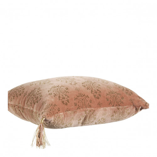 AURORE cushion cover in velvet - Pink and gold - 30 x 40 cm