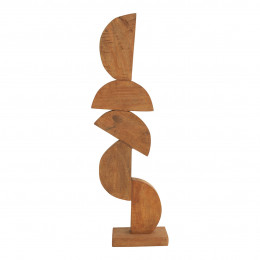 ASMA Statue in mango wood - Large size - 23 x 10 x 74 cm