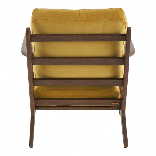 JULES armchair in velvet - Saffron